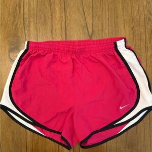 Nike Women's Dry Fit Temp brief lined Pink Athletic Running Shorts Size Small